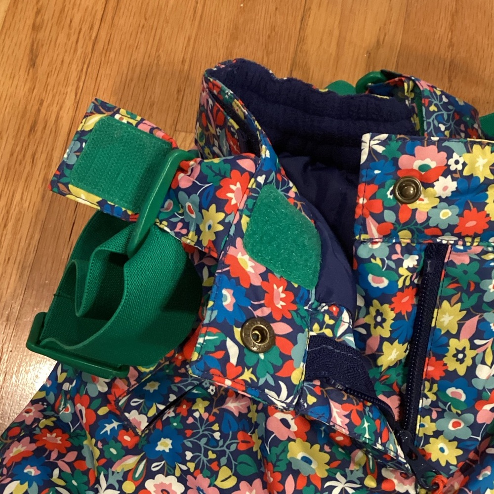 Mini Boden Floral Navy Floral Jacket and Snow Pants - Picture 8 of 9